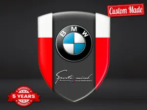 BMW Étiquettes Affaires Résistantes Style Personnalisé